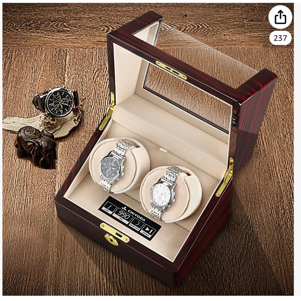 Dual Watch Winder with LCD touchscreen